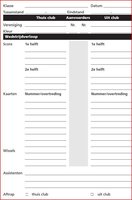 Scheidsrechtersboekje, 100 vel