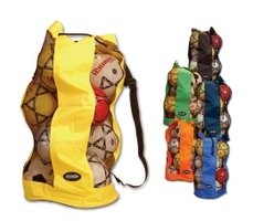 Ballenzak 12 ballen 2 kleuren:zwart,donkerblauw,rood,geel,oranje,groen,navy